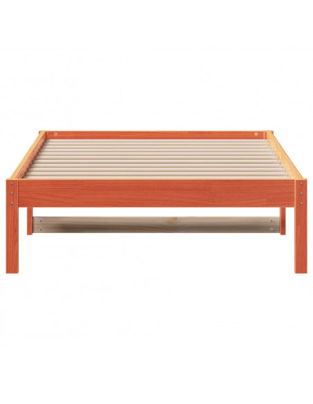 Dormeuse Marrone Cera 90x190 cm in Legno Massello di Pino
