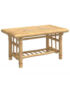 Tavolino da Salotto 70x45x36 cm in Bambù 2