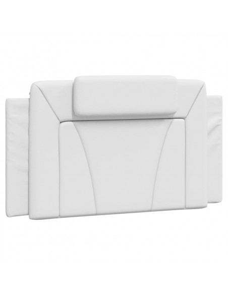 Letto con Materasso Bianco 100x200 cm in Similpelle