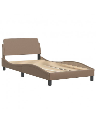 Letto con Materasso Cappuccino 100x200cm Similpelle