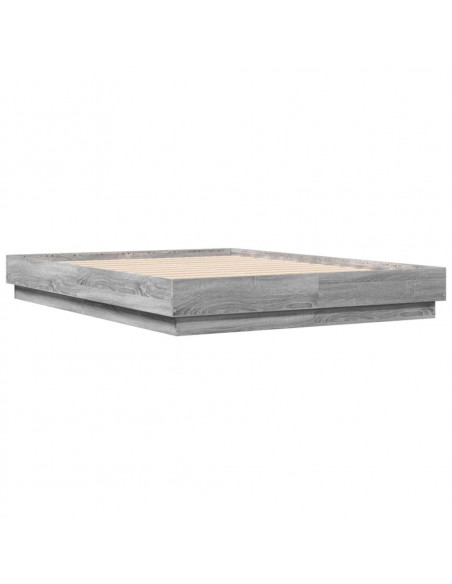 Giroletto con Luci LED Grigio Sonoma 135x190 cm