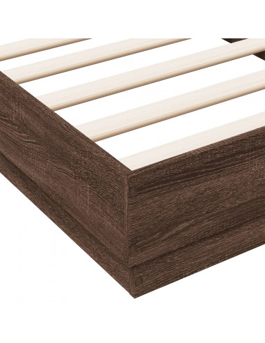 Giroletto con LED Rovere Marrone 90x190 cm