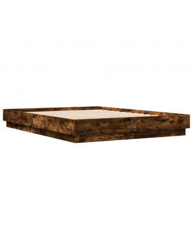 Giroletto con Luci LED Rovere Fumo 150x200 cm