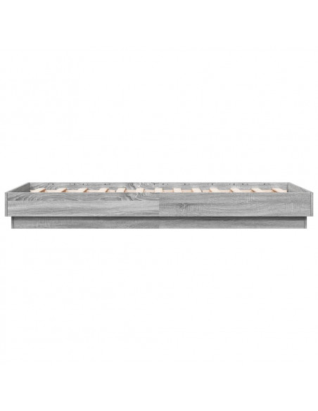 Giroletto con LED Grigio Sonoma 90x190 cm