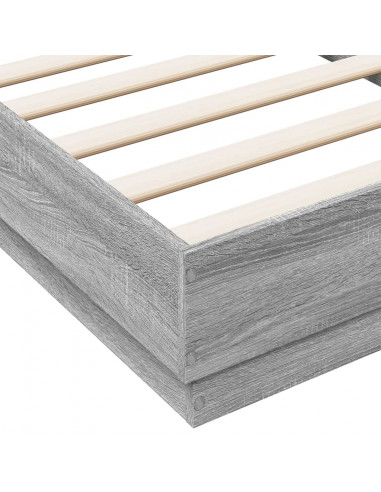 Giroletto con LED Grigio Sonoma 90x190 cm