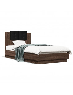 Giroletto Testiera Rovere Marrone 75x190 cm Legno Multistrato 2