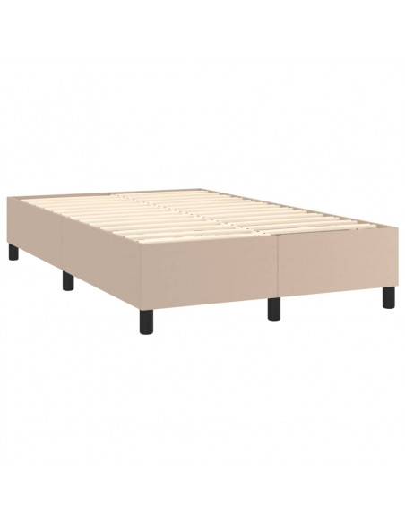 Giroletto a Molle con Materasso Cappuccino 120x190cm Similpelle