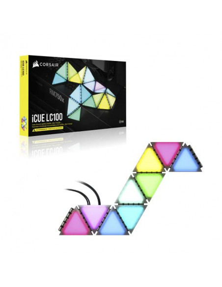 Corsair iCUE LC100 Luci Smart triangolari per Case - Expansion Pack