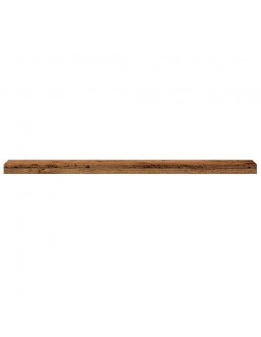 Mensole a Parete 4 pz Legno Antico 40x10x1,5 cm in Truciolato