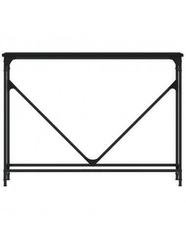 Tavolino Consolle Nero 102x22,5x75 cm in Legno Multistrato