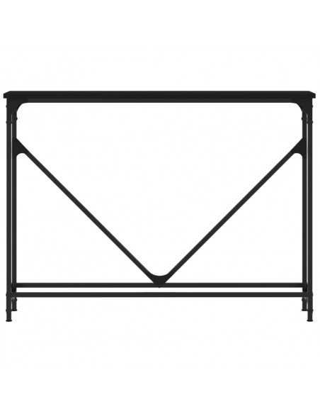 Tavolino Consolle Nero 102x22,5x75 cm in Legno Multistrato