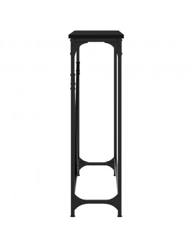 Tavolino Consolle Nero 102x22,5x75 cm in Legno Multistrato