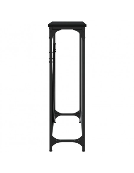 Tavolino Consolle Nero 102x22,5x75 cm in Legno Multistrato