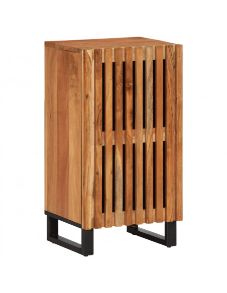 Credenza 40x34x75 cm in Legno Massello di Acacia