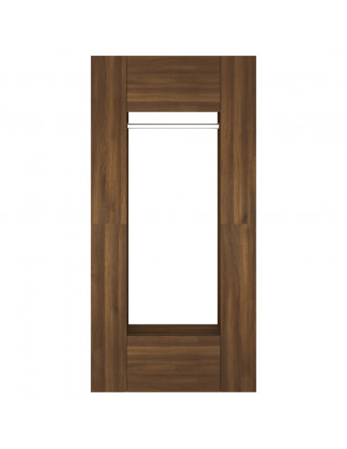 Mobili da Corridoio 2 pz Rovere Marrone in Legno Multistrato