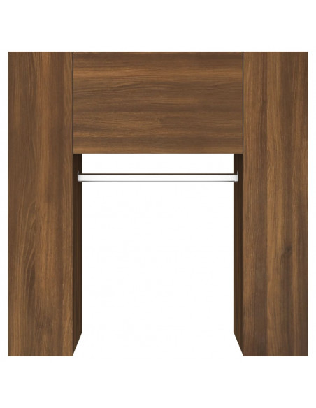 Mobili da Corridoio 2 pz Rovere Marrone in Legno Multistrato