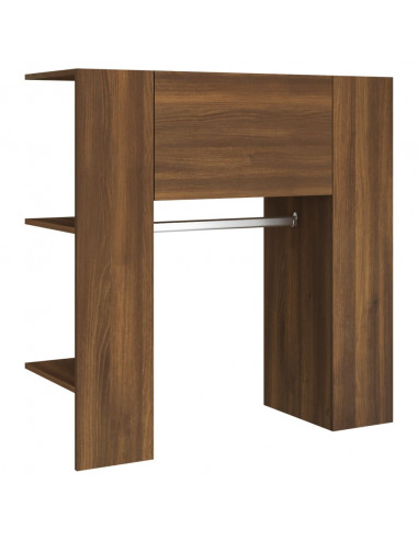 Mobili da Corridoio 2 pz Rovere Marrone in Legno Multistrato