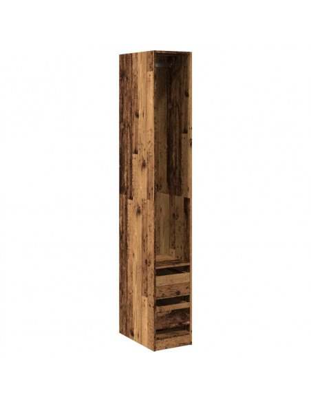 Armadio Legno Antico 30x50x200 cm in Legno Multistrato