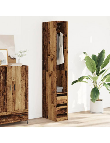 Armadio Legno Antico 30x50x200 cm in Legno Multistrato