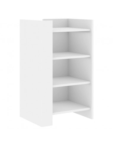 Credenza Bianca 45x35x75 cm in Legno Multistrato