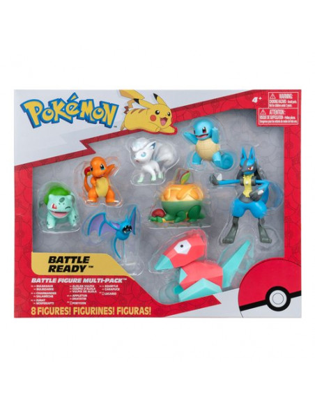 Set 8 personaggi Battle Ready POKEMON Rei Toys PK070300