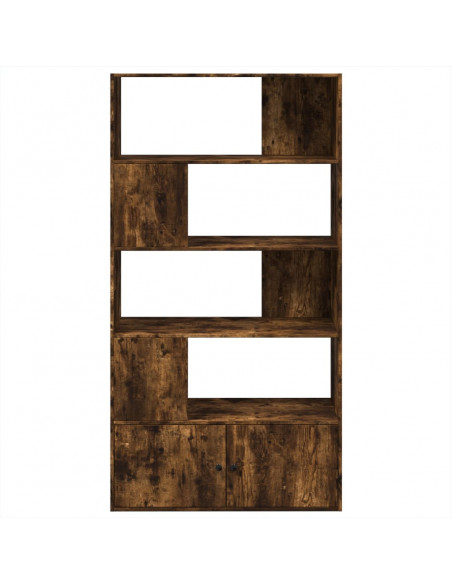 Libreria Rovere Fumo 100x36x189 cm in Legno Multistrato