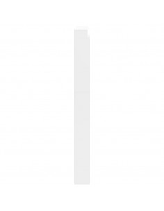 Scarpiera con Specchio a 5 Livelli Bianco Lucido 63x17x169,5 cm 2