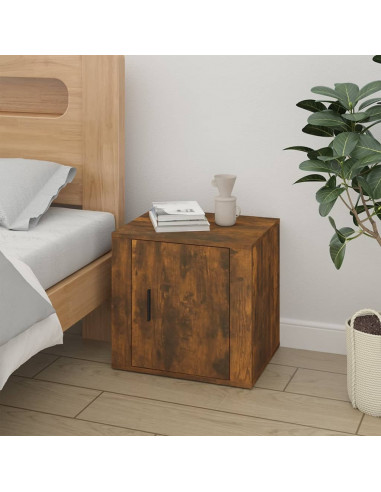 Comodini 2pz Rovere Fumo 50x39x47 cm