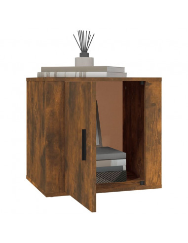 Comodini 2pz Rovere Fumo 50x39x47 cm