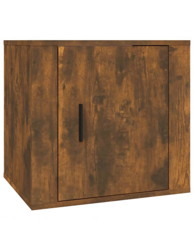 Comodini 2pz Rovere Fumo 50x39x47 cm