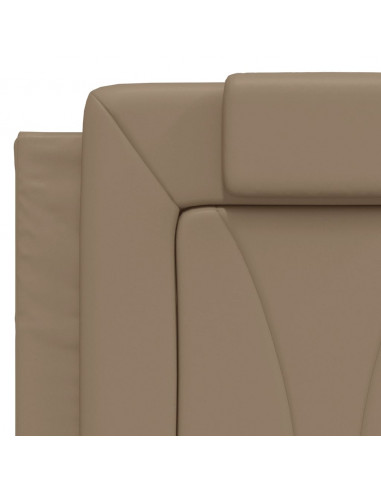 Giroletto con Testiera Cappuccino 120x200 cm in Similpelle