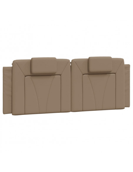 Giroletto con Luci LED Cappuccino 120x200 cm in Similpelle