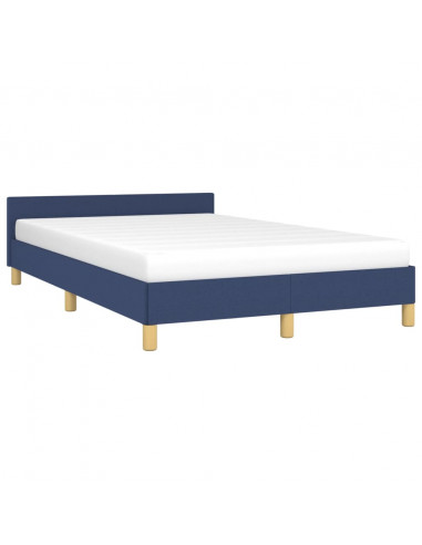 Giroletto con Testiera Blu 120x190 cm in Tessuto