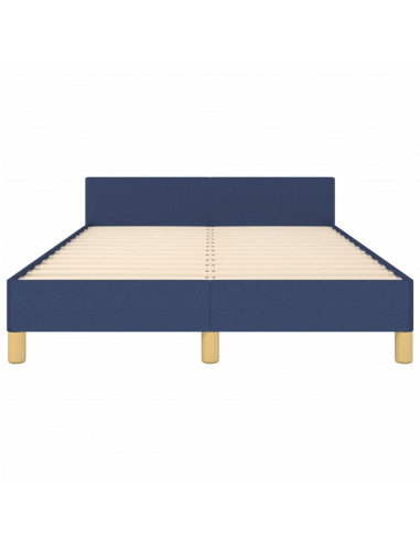 Giroletto con Testiera Blu 120x190 cm in Tessuto