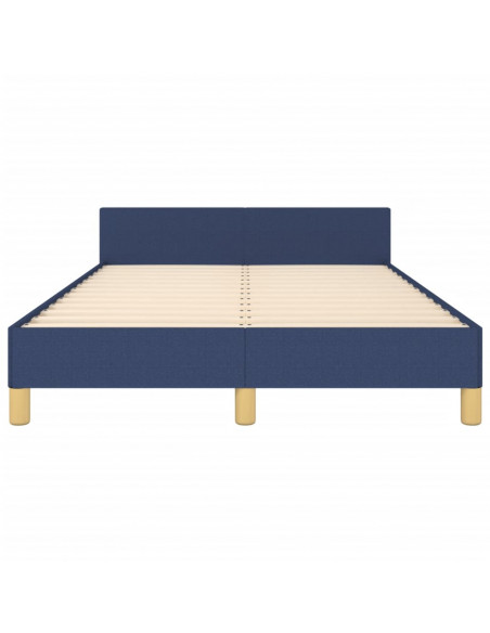 Giroletto con Testiera Blu 120x190 cm in Tessuto