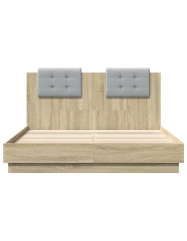 Giroletto Testiera Rovere Sonoma 135x190 cm Legno Multistrato