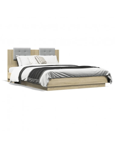 Giroletto Testiera Rovere Sonoma 120x200 cm Legno Multistrato