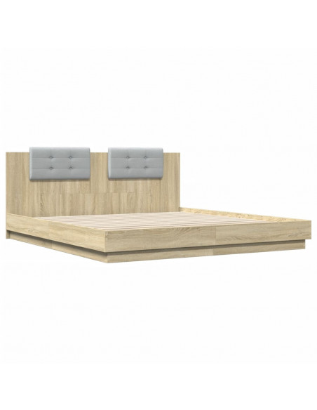 Giroletto Testiera Rovere Sonoma 200x200 cm Legno Multistrato