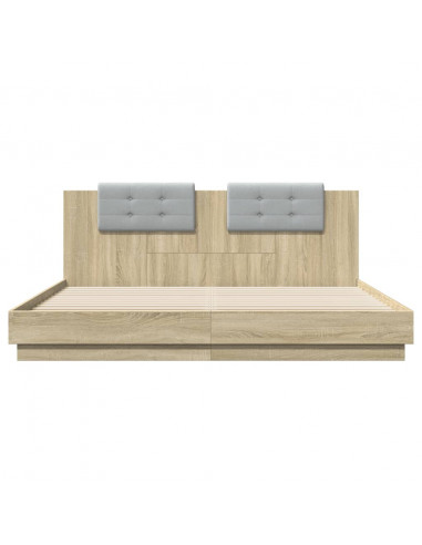 Giroletto Testiera Rovere Sonoma 200x200 cm Legno Multistrato