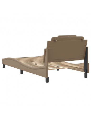 Giroletto con Luci LED Cappuccino 100x200 cm in Similpelle