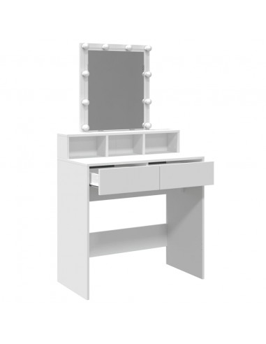 Toeletta con LED Bianca 80x41x144,5 cm