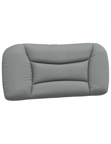 Giroletto con Luci LED Grigio Chiaro 90x190 cm in Tessuto