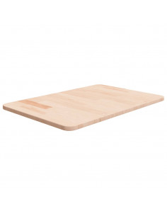 Piano Bagno 60x40x1,5 cm in Legno Massello Non Trattato 2