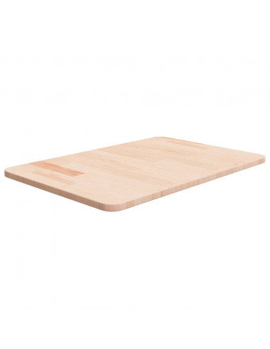 Piano Bagno 60x40x1,5 cm in Legno Massello Non Trattato