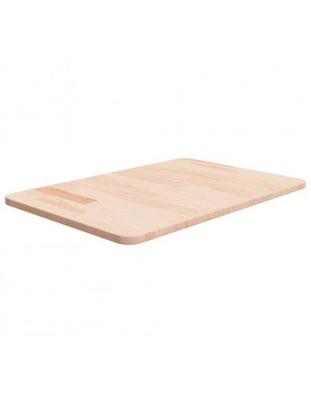Piano Bagno 60x40x1,5 cm in Legno Massello Non Trattato