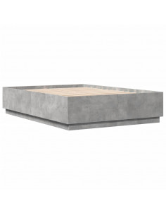 Giroletto Luci LED Grigio Cemento 150x200 cm Legno Multistrato 2