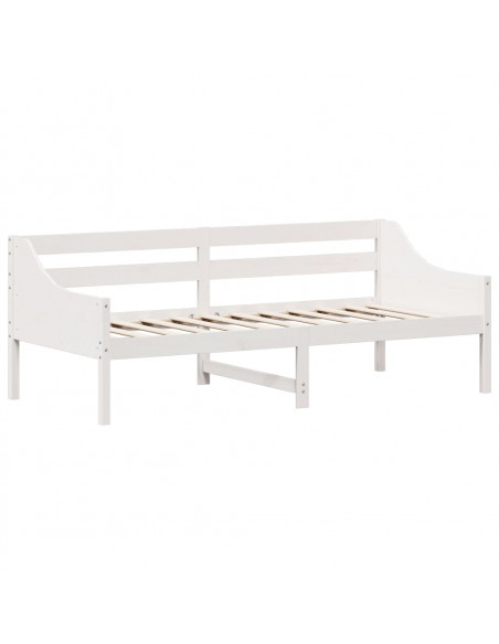 Dormeuse Bianca 90x200 cm in Legno Massello di Pino