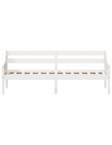 Dormeuse Bianca 90x200 cm in Legno Massello di Pino