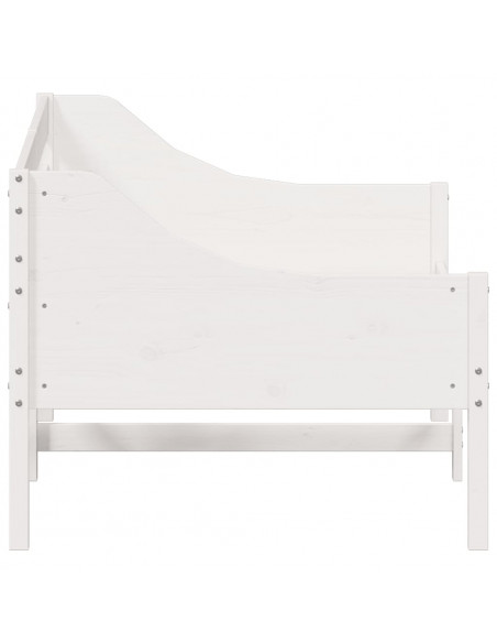 Dormeuse Bianca 90x200 cm in Legno Massello di Pino