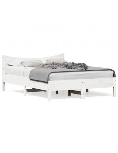 Giroletto Bianco 140x200 cm in Legno Massello di Pino